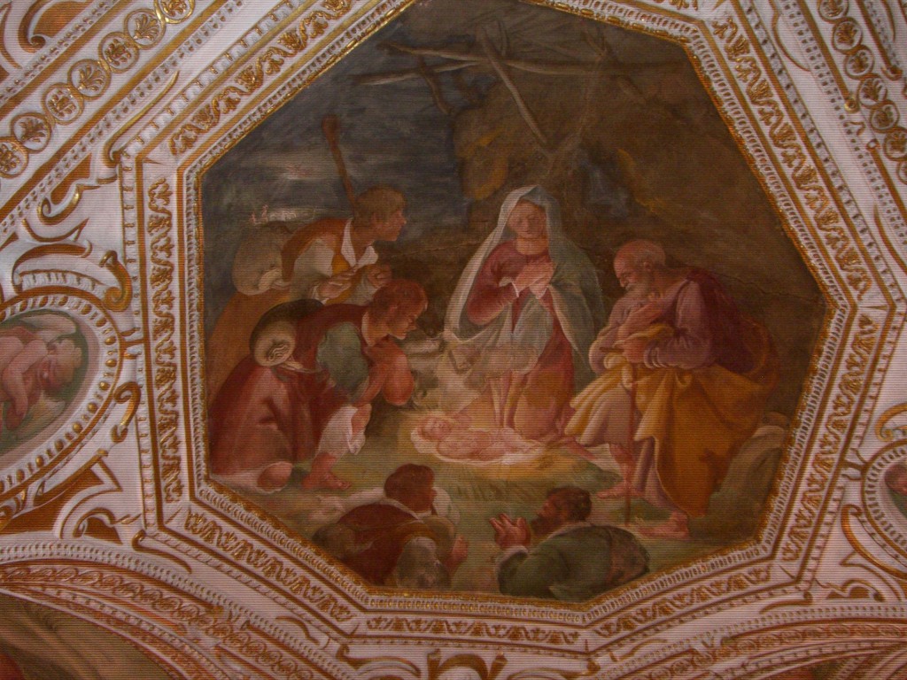 Salerno ドゥオモクリプタ天井画　イエス誕生